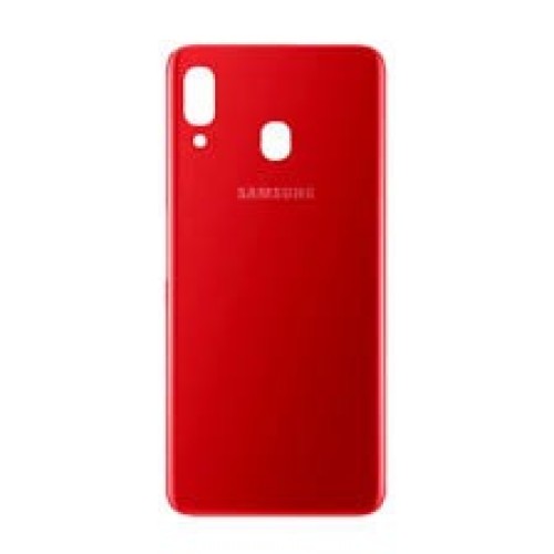 321-636-Tampa Traseira Samsung Galaxy A20 Sm-A205 S/Lente Original Vermelho