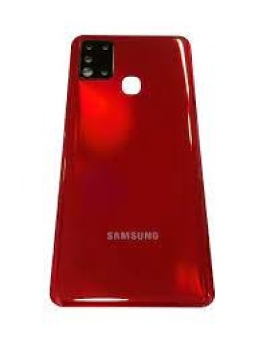 323-644-Tampa Traseira Samsung Galaxy A21S Sm-A207 C/Lente Original - Vermelho