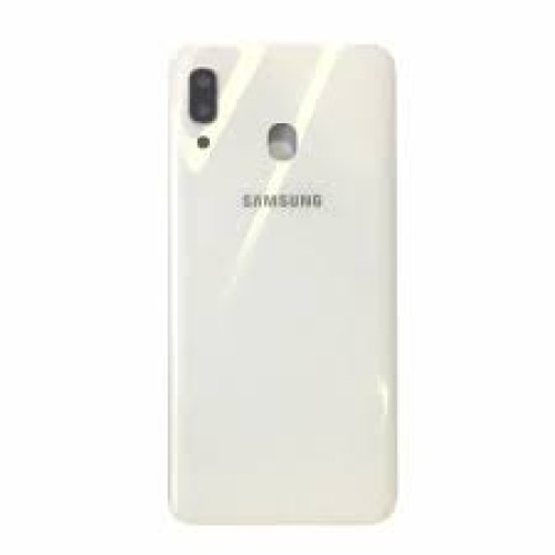 325-650-Tampa Traseira Samsung Galaxy A30 Sm-A305 C/Lente Cor Branco Original