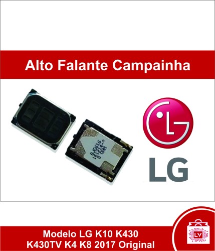 249-0-Alto Falante Campainha Compatível Modelo LG K10 K430 K430TV K4 K8 2017 Original