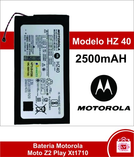 247-0-Bateria Motorola Moto Z2 Play Xt1710 Modelo HZ40 Capacidade 2500mAH