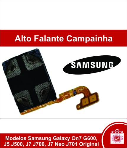 245-0-Alto Falante Campainha Compatível Modelos Samsung Galaxy On7 G600 / J5 J500 / J7 J700 / J7 Neo J701 Original