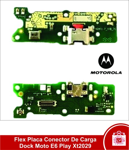 205-0-Flex Placa Conector De Carga Dock Moto E6 Play Xt2029