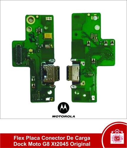 159-0-Flex Placa Conector De Carga Dock Moto G8 Xt2045 Original