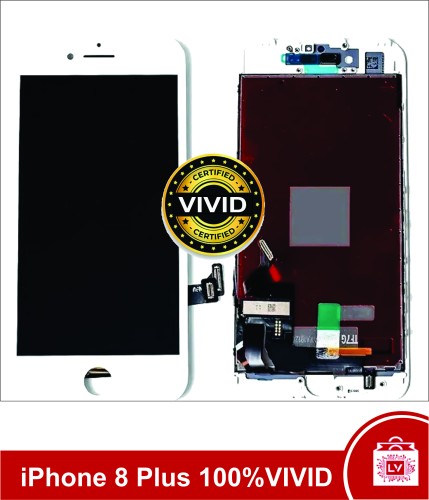354-731-Tela Touch Frontal Lcd Apple iPhone 8 Plus A1864 A1897 - Qualidade Vivid Branco