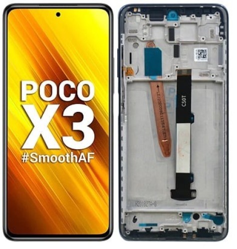 438-849-Tela Frontal Touch Display Xiaomi Redmi Poco X3 NFC M2007j20cg Poco X3 Pro MZb07z0in Poco X3 m2102j20sg - C/ARO Original Nacional