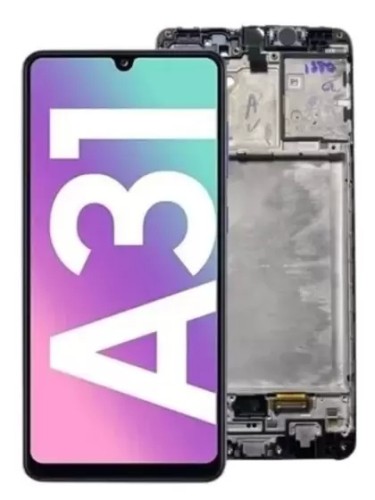 466-0-Tela Frontal Touch Display Samsung Galaxy A31 SM-A315 OLED C/Aro Original Nacional 