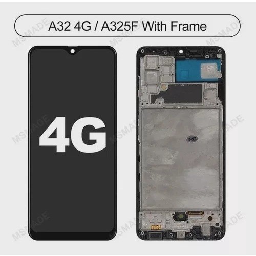470-0-Tela Frontal Touch Display Samsung Galaxy A32 4g A325m C/Aro Oled Original Nacional