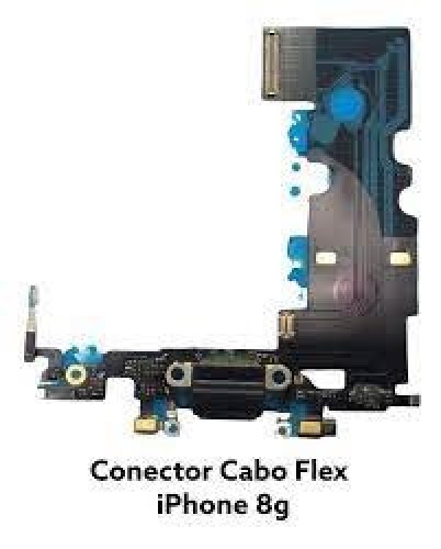 575-0-Flex Placa Conector De Carga Dock Apple Iphone 8 / 8G A1387 A1241 A1203 A1863