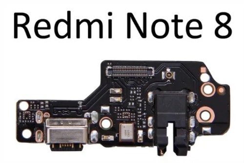 615-0-Flex Placa Conector De Carga Dock Xiaomi Redmi Note 8 M1908C3Xg