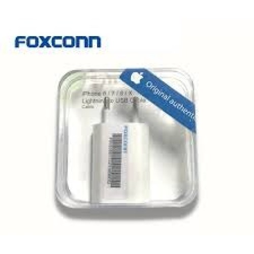 697-0-Fonte Carregador Foxcon USB Tomada de 5W Apple C/Saida Usb Original Lacrado 