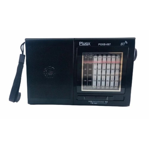705-973-Rádio Retrô Bluetooth KTS Ciromex Fm / Am / Sw /Aux Modelo PGXB-087 - Preto
