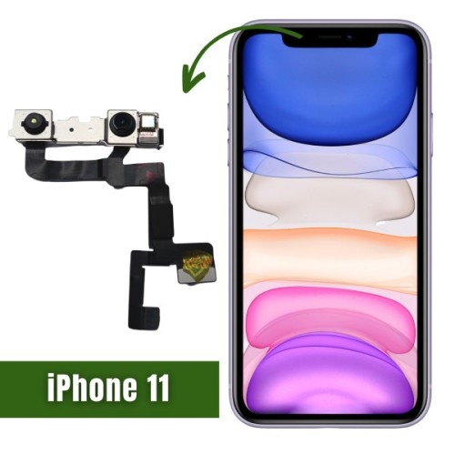 758-0-Câmera Frontal c/ Flex Sensor Proximidade Apple Iphone 11 A2111 A2223 A2221 Original