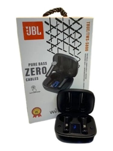 894-0-Fone JBL Sport Wireless C/Medidor de Bateria In-Ear Gamer S/Fio Bluetooth 5.0 1 Linha Modelo Tws-S800 Cor Preto