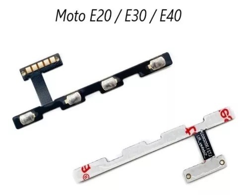 966-0-Cabo Flex Botão Power e Volume Interno Moto E20 E30 XT2155 E40 XT2159 Original