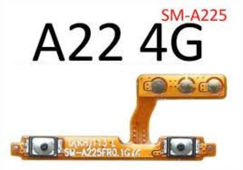 989-0-Cabo Flex Botão Volume Interno Samsung Galaxy A22 4G SM-A225 Original
