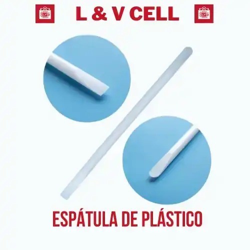 1037-0-Espátulas De Plásticos Para Assistência técnicas Para Limpeza de superfícies Cor Branco