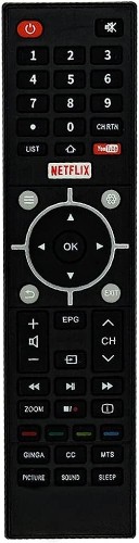 1071-0-Controle Remoto Compatível Com TV Semp Toshiba C/Botões Nefflix  Youtube Mod Sky-9009