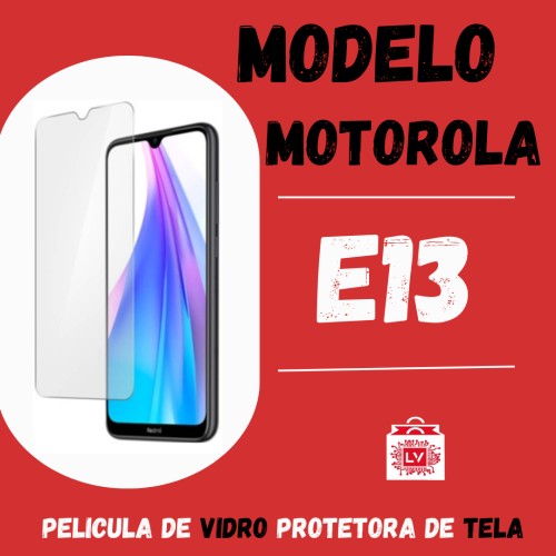 1007-0-Película Protetora De Vidro Normal Moto E13