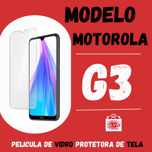 1033-0-Película Protetora De Vidro Normal Moto G3