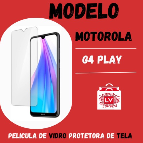 1036-0-Película Protetora De Vidro Normal Moto G4 Play