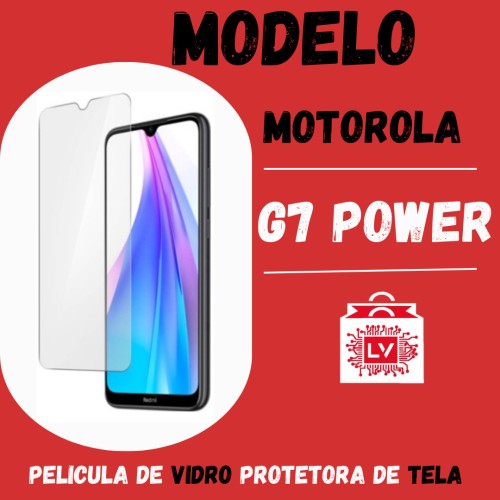 1052-0-Película Protetora De Vidro Normal Moto G7 Power