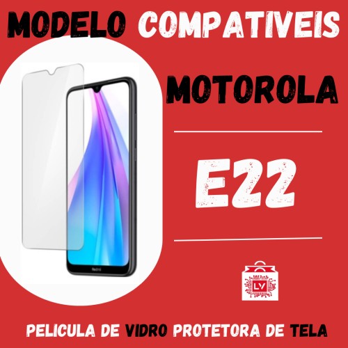 1083-0-Película Protetora De Vidro Normal Moto E22