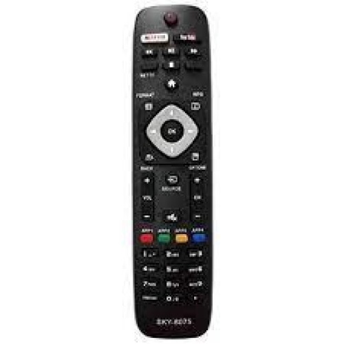 1101-0-Controle Remoto Compatível Com Tv Philco C/Botões Netflix Youtube  Mod SKY-8075