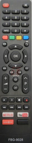 1106-0-Controle Remoto Compatível Com Tv Philco C/Botões Netflix Youtube Globo Play Mod SKY-9028 FBG-9028