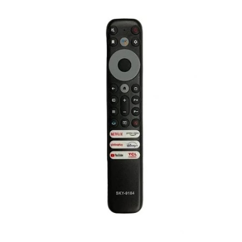 1119-0-Controle Remoto Compatível Com Tv TCL C/Botão Netflix Globo Play Amazon Disnep Prime Vídeo  Mod SKY-9184