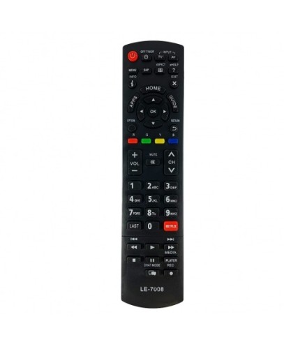 1123-0-Controle Remoto Compatível Com Tv Panasonic C/Botão Netflix Mod LE-7008 GL-7008