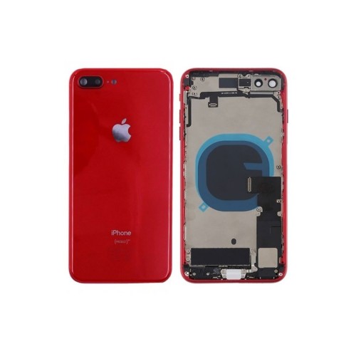1182-1220-Carcaça Chassi Completa Com Flex Compatível iPhone 8 Plus A1864 A1897 A1898 - Vermelho