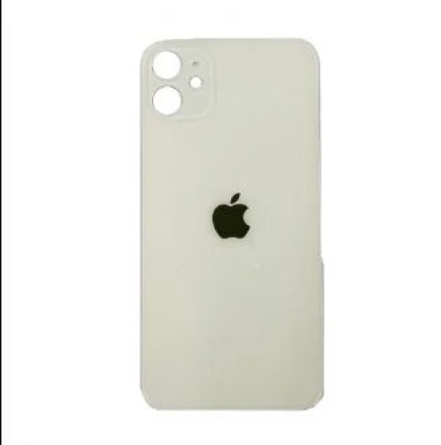 1198-1255-Tampa Traseira Vidro Apple iPhone 11 S/Lente A2111 / A2223 / A2221 Original Furo Grande Branco