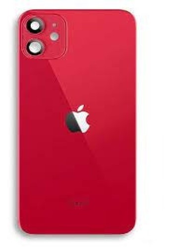 1198-1257-Tampa Traseira Vidro Apple iPhone 11 S/Lente A2111 / A2223 / A2221 Original Furo Grande Vermelho