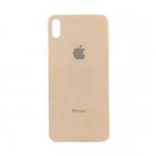 1202-1270-Tampa Traseira Vidro Apple iPhone XS Max S/Lente A2101 A2102 A1921 Original Furo Grande Doiurado