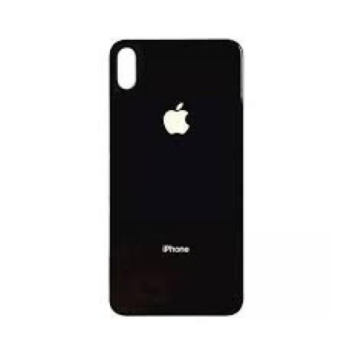 1202-1269-Tampa Traseira Vidro Apple iPhone XS Max S/Lente A2101 A2102 A1921 Original Furo Grande Preto