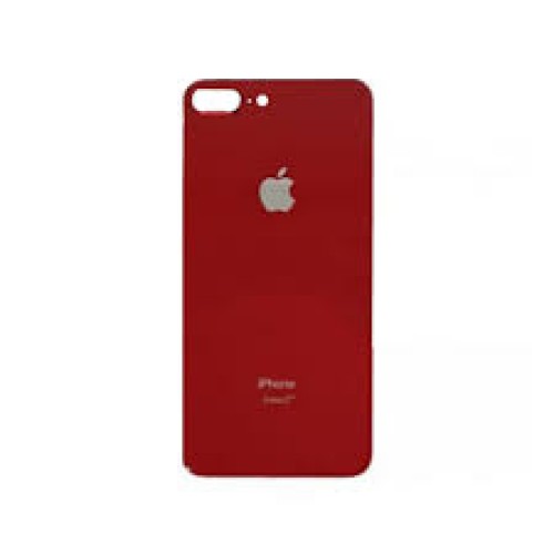 1317-1302-Tampa Traseira De Vidro Furo Grande Apple Iphone 8 Plus A1864 Cor Vermelho