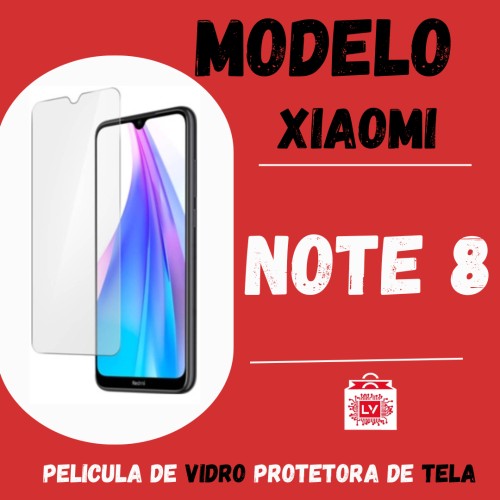 1375-0-Película Protetora De Vidro Normal Xiaomi  Redmi Note 8 