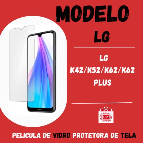 1328-0-Película Protetora De Vidro Normal LG K42 / K52 / K62 / K62 Plus