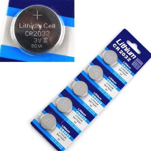 1382-1387-Bateria Pilha De Botão Líthium Cr-2032 3v - Cartela 