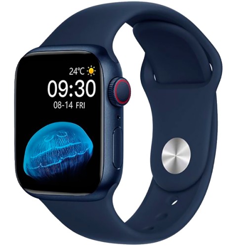 1387-1401-Relógio Smartwatch Blulory Glifo 8 Pro com Bluetooth Original 3 Mês de Garantia - Azul