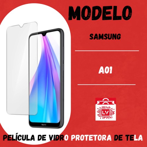 1452-0-Película Protetora De Vidro Normal Samsung A01 