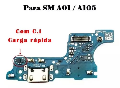 509-0-Flex Placa Conector De Carga Dock Samsung Glaxy A01 Sm-a015 Ci Turbo Original7890000049368