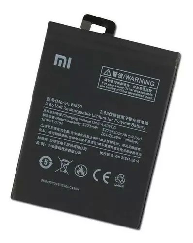 1929-0-Bateria Xiaomi MI Max 2 Bm50 5200Mah