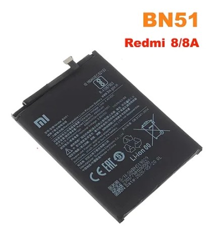 2001-1818-Bateria 1 Linha Xiaomi Redmi 8 / Redmi 8a Modelo BN51 Capacidade 5000 Mah