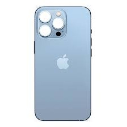 2011-1827-Tampa Traseira Vidro Apple Iphone 13 Pro Max  Original Furo Grande Azul