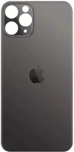 2076-1852-Tampa Traseira Vidro Apple iPhone 11 Pro Max Original Furo Grande Grafite