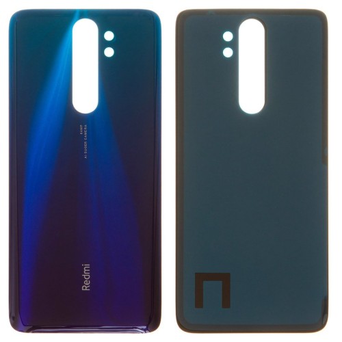 2079-1865-Tampa Traseira Xiaomi Redmi Note 8 Pro Cor Azul S/Lente  Original