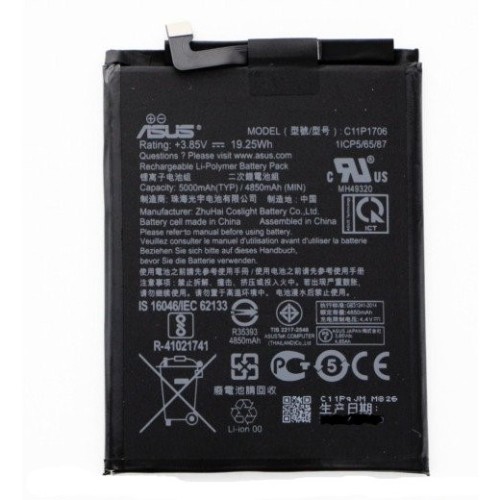 2136-0-Bateria Asus Zenfone Max Pro M1 Zb601kl Zb602kl C11P1706 Capacidade 5000mAh