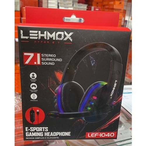 2144-0-Fone Gamer Headset Gamer com Microfone  Lehmox Hyper Gt- LEF-1040